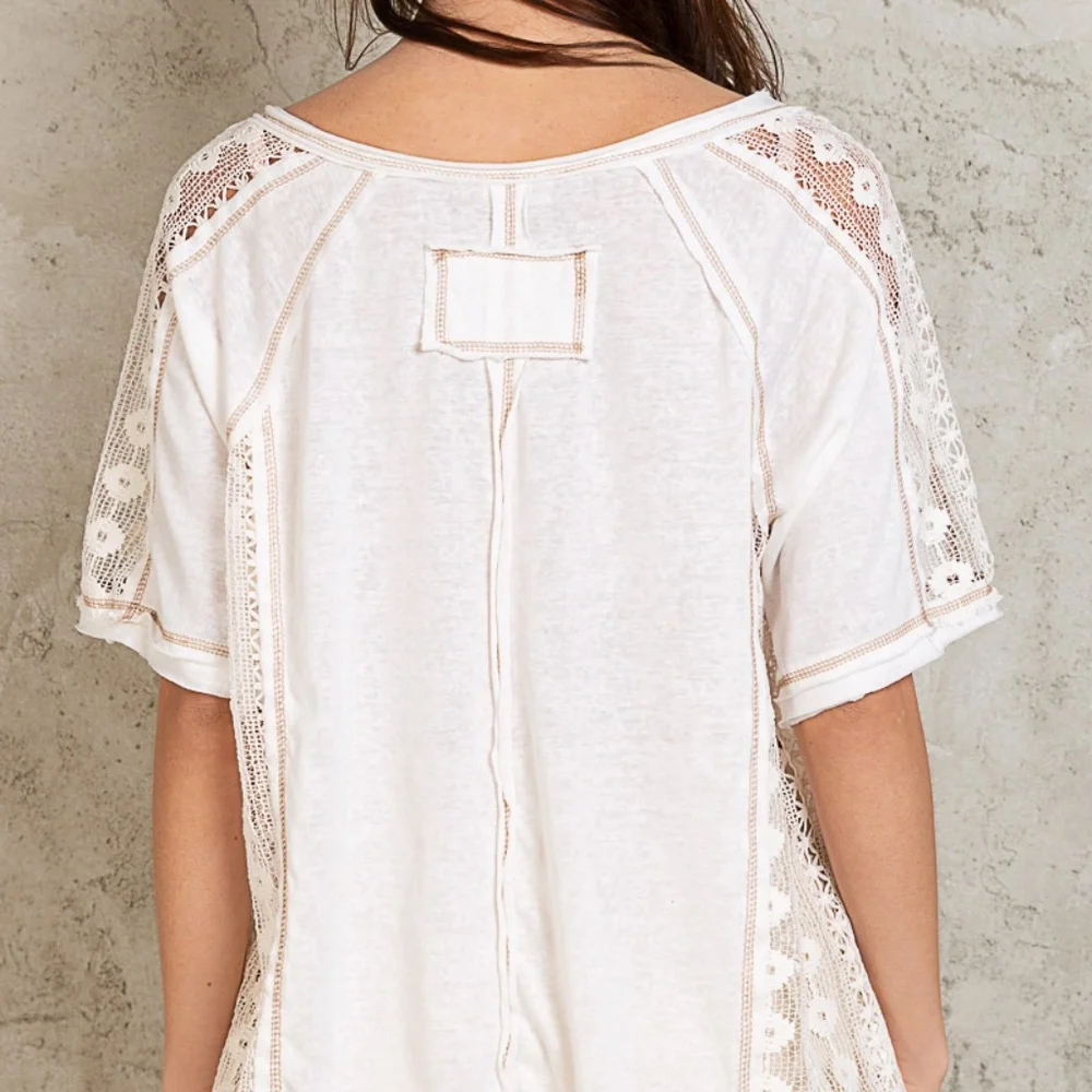 POL Luxury Boutique Brand T-shirt Ivory - Picture 3 of 4